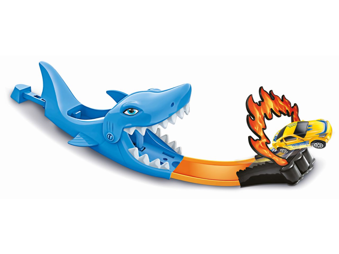 Shark attack lancia auto