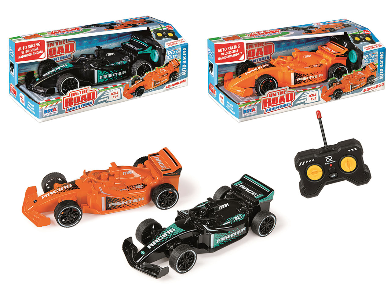 Auto racing radiocomandata in scala 1:24