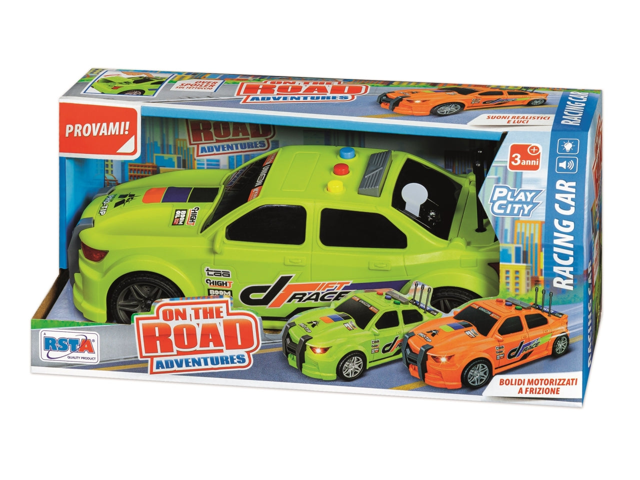 Auto racer frizione luci suoni - disponibile in 2 assortimenti