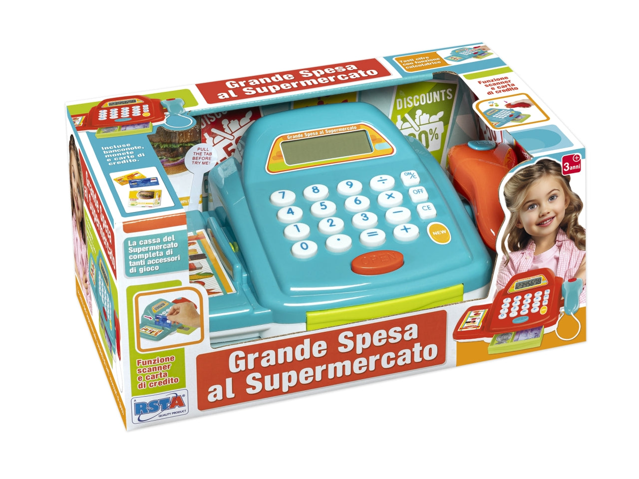 Registratore cassa grande spesa con scanner