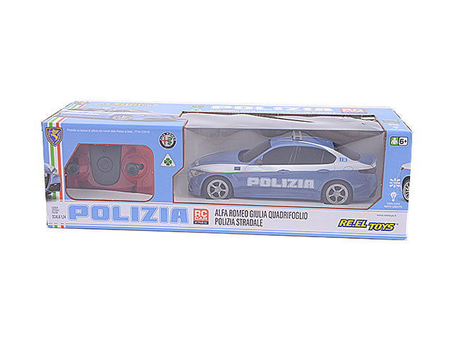 Auto  Giulia polizia  scala 1:24 radiocomando 2.4 ghz