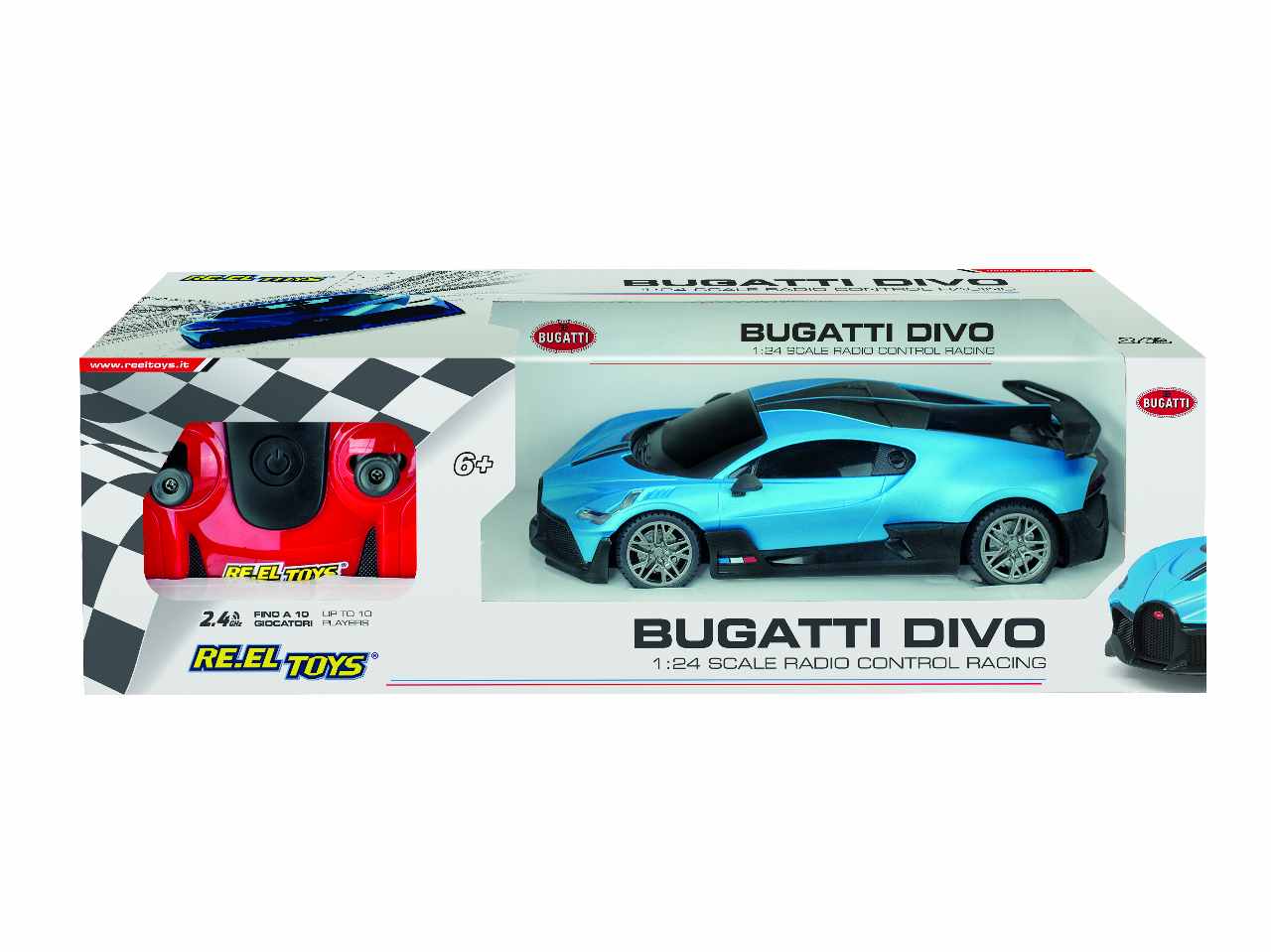 Auto radio comando 1:24 bugatti divo  2.4 ghz