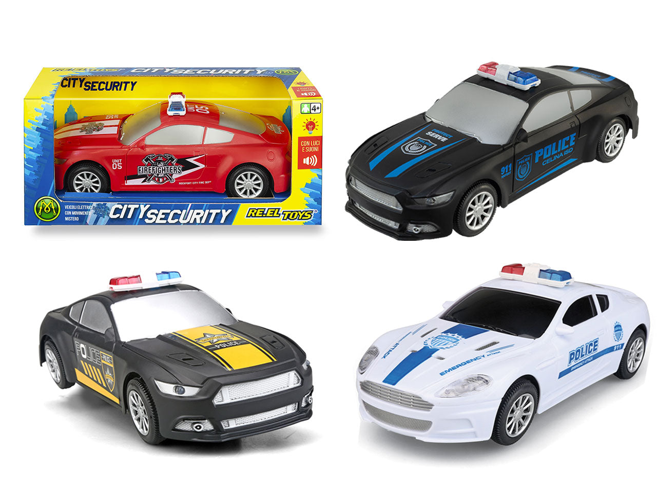 City security auto in scala 1:24 con movimento mistery disponibile in modelli assortiti