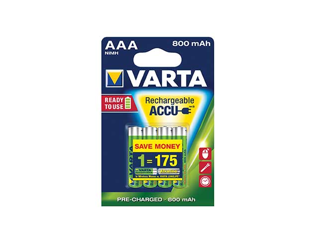 Varta pila mini stilo 4 pezzi aaa power 56703101404