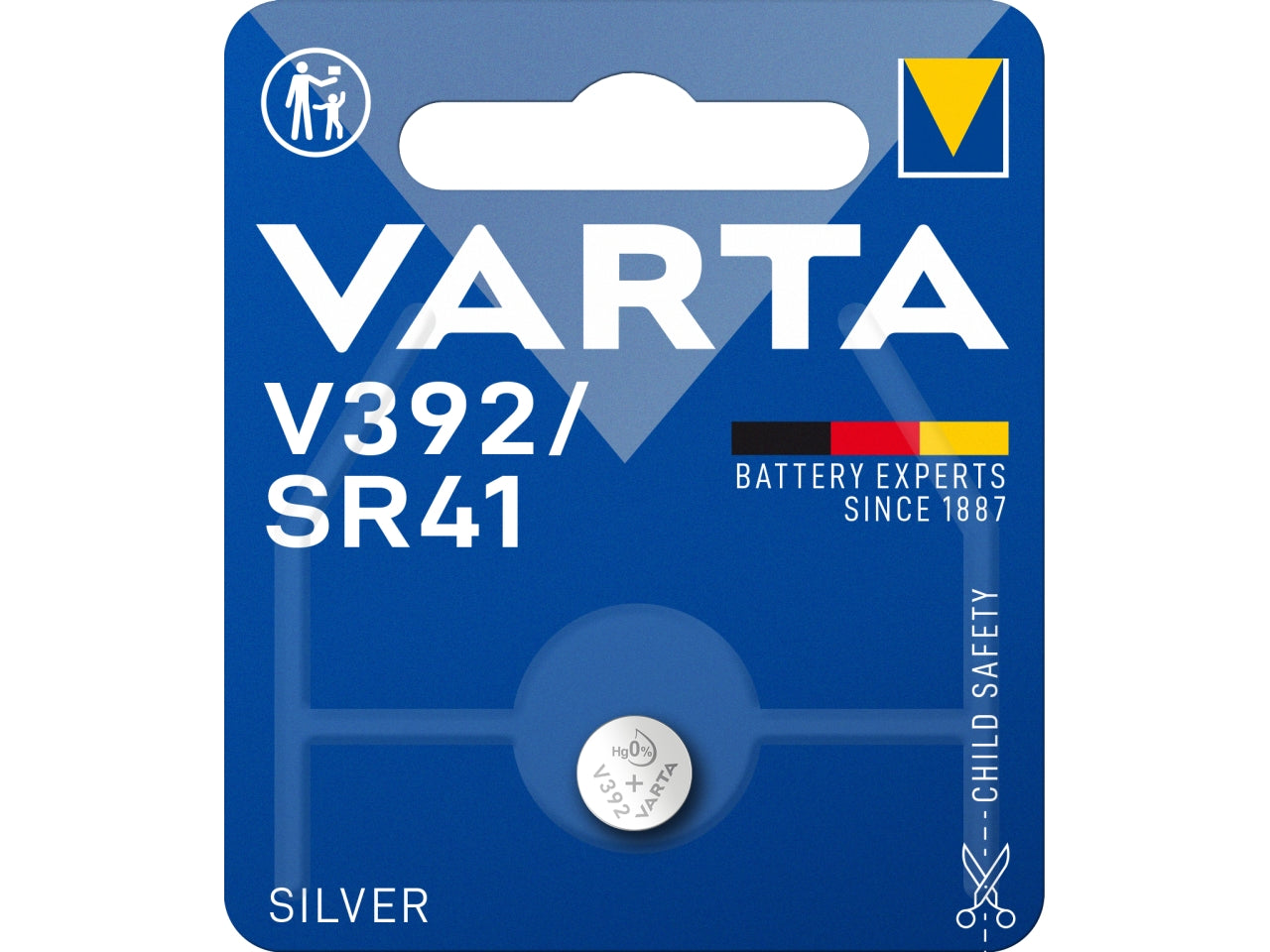 Varta pila silver coin v392