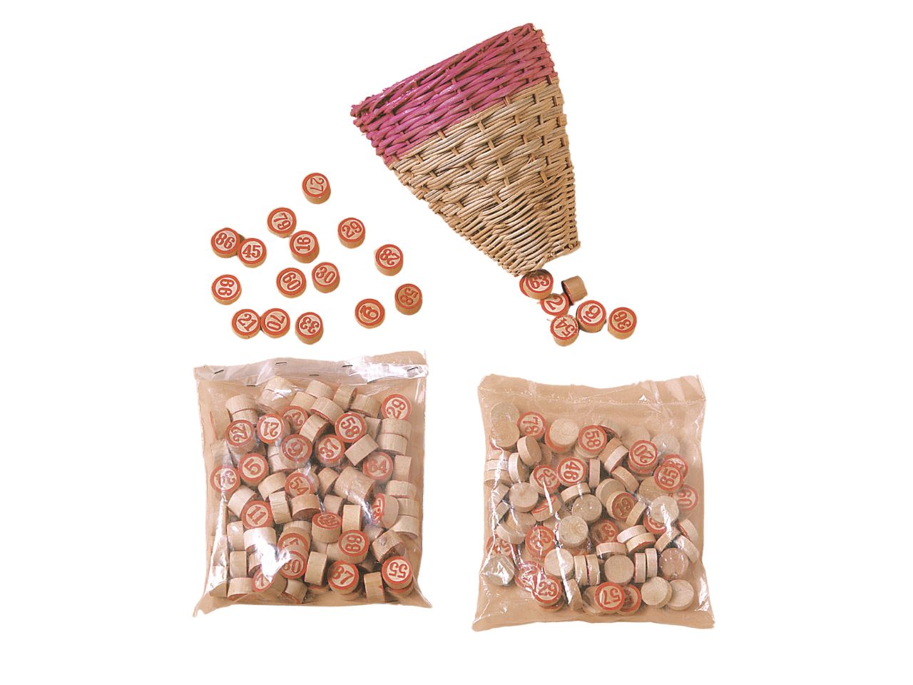 Numeri in legno per tombola