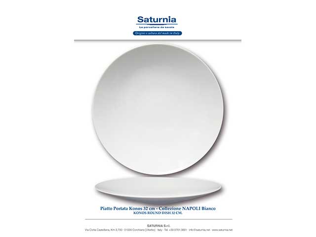 Piatto da portata Napoli 32cm bianco