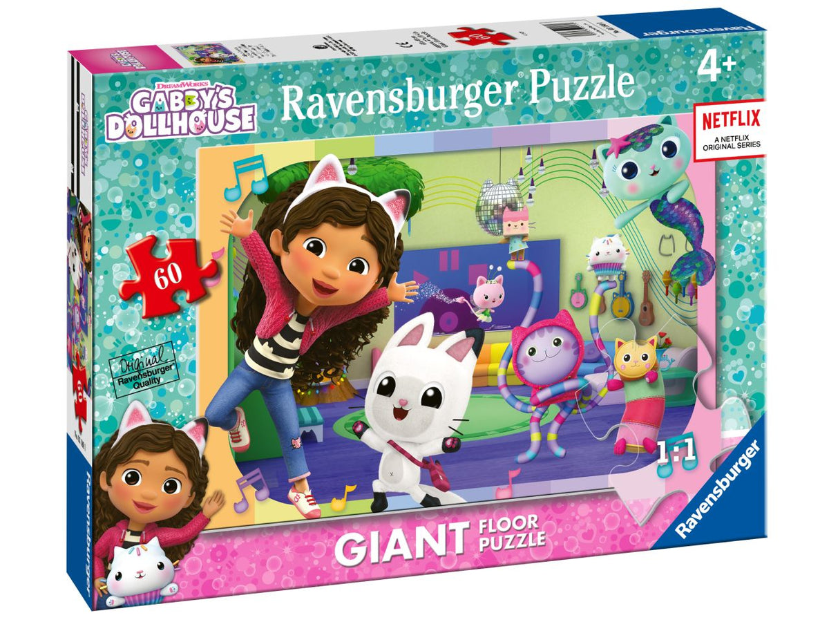 Puzzle gabby's dollhouse 60 pezzi gigante