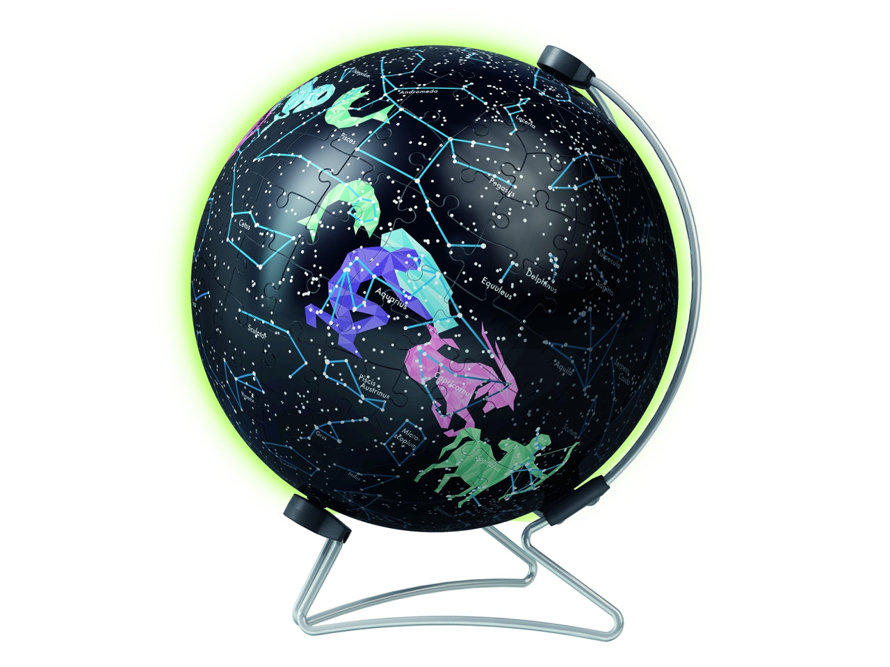 Puzzle 3d globo da 180 pezzi glow in the dark costellazioni