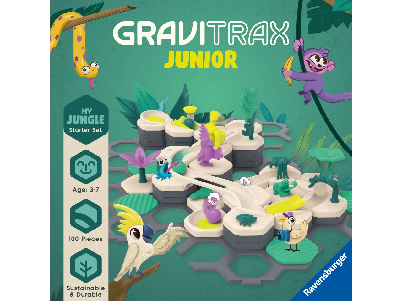 Gravitrax junior starter set l - jungle $