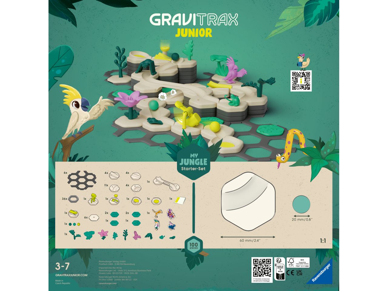 Gravitrax junior starter set l - jungle $
