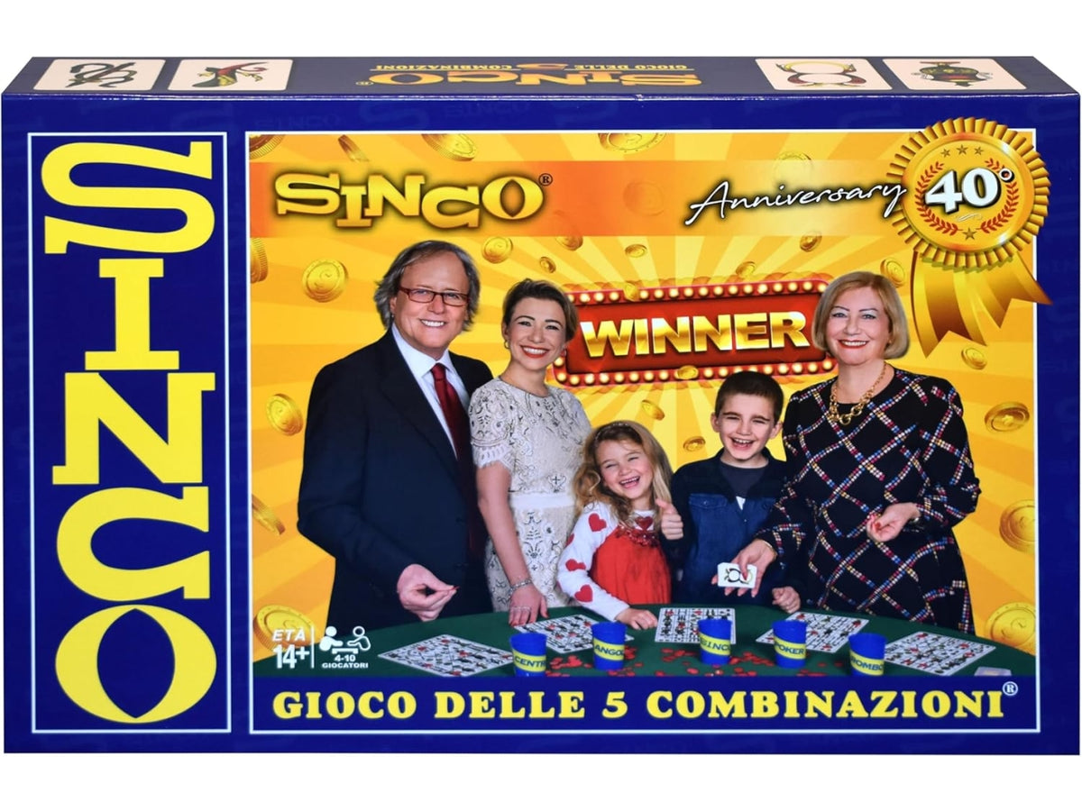Ravensburger Sinco - Gioco Da Tavolo, Edizione Speciale 40Â° Anniversario, Tombola Napoletana, Gioco in scatola per tutta la famiglia, Idee Regalo Natale, Da 4 a 10 Giocatori, 14+ Anni $