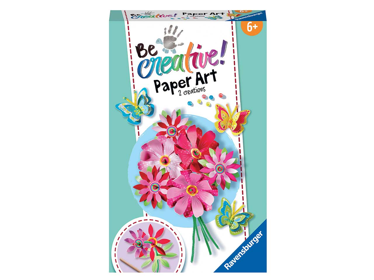 Be creative mini: paper art flower & butterfly