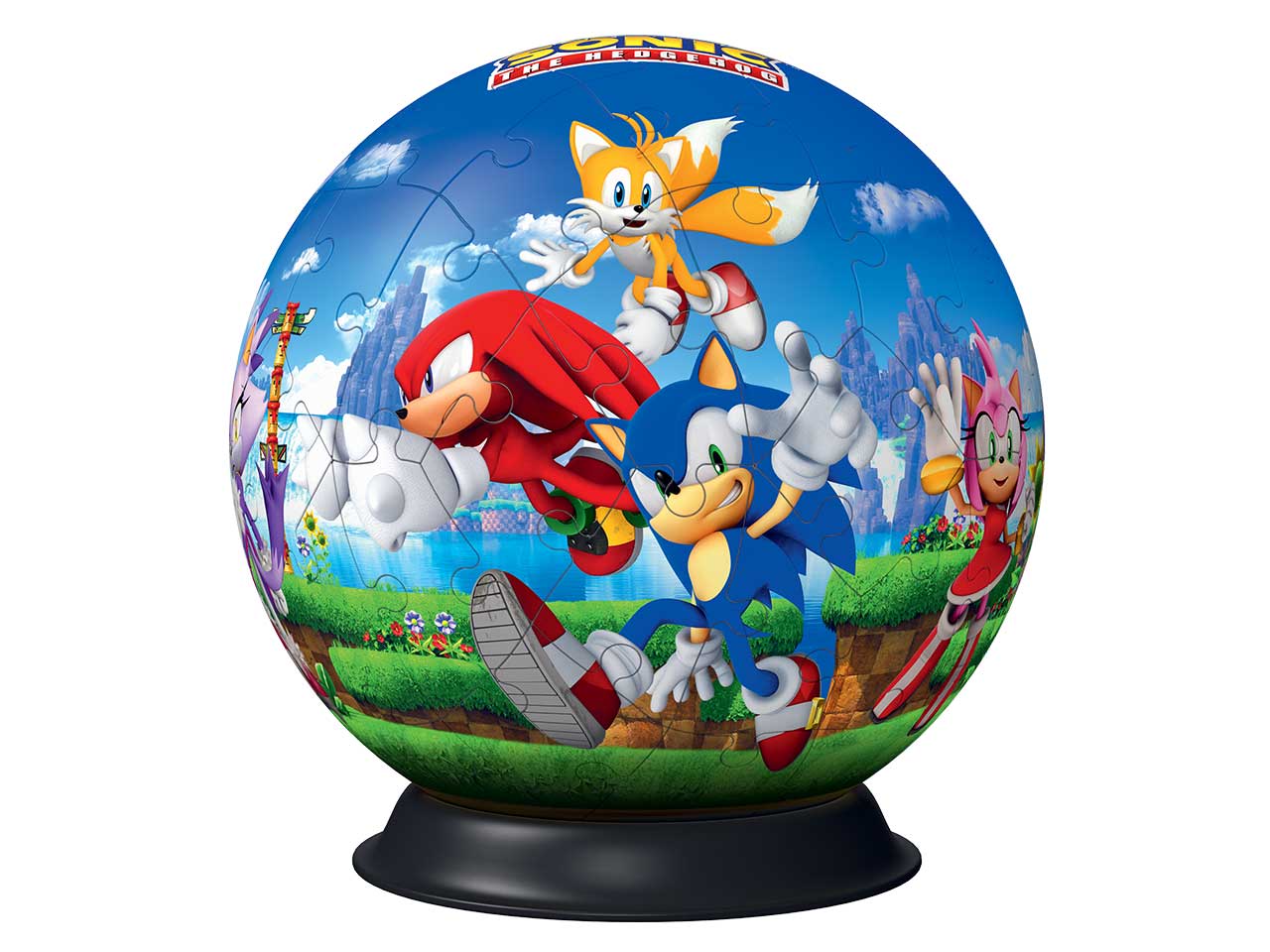 SonicÂ theÂ hedgehog?, puzzle a sfera di 72 pezzi per bambini 6+, Ravensburger