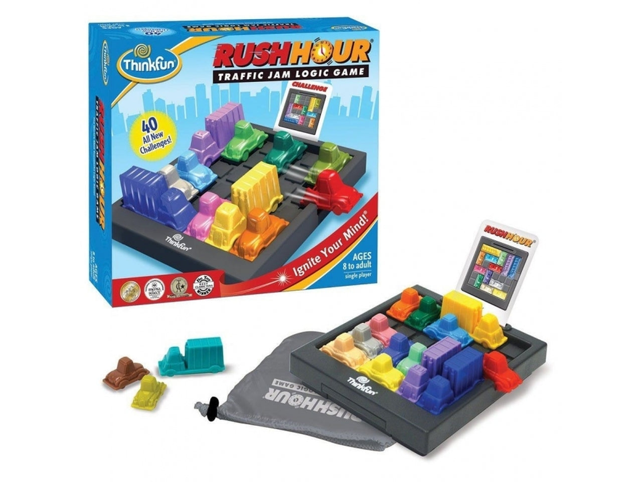 Rush Hour Refresh - Gioco di Logica per 1+ Giocatori, 8+ Anni - Ravensburger