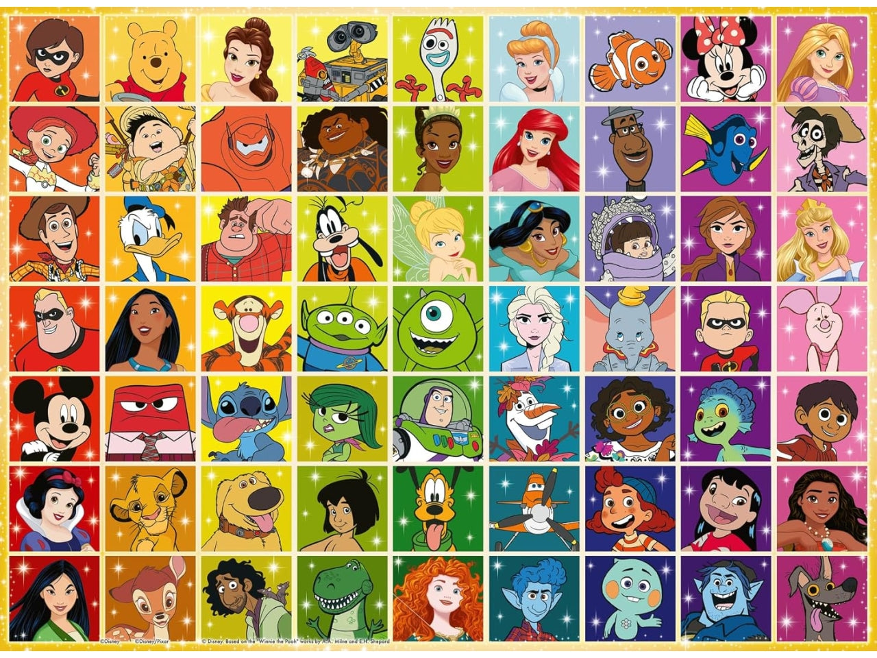 Puzzle 100 Pezzi XXL Disney Multicharacter, Idea Regalo per Bambini 6+ Anni, Personaggi Cartoni Animati, Gioco Educativo - Ravensburger