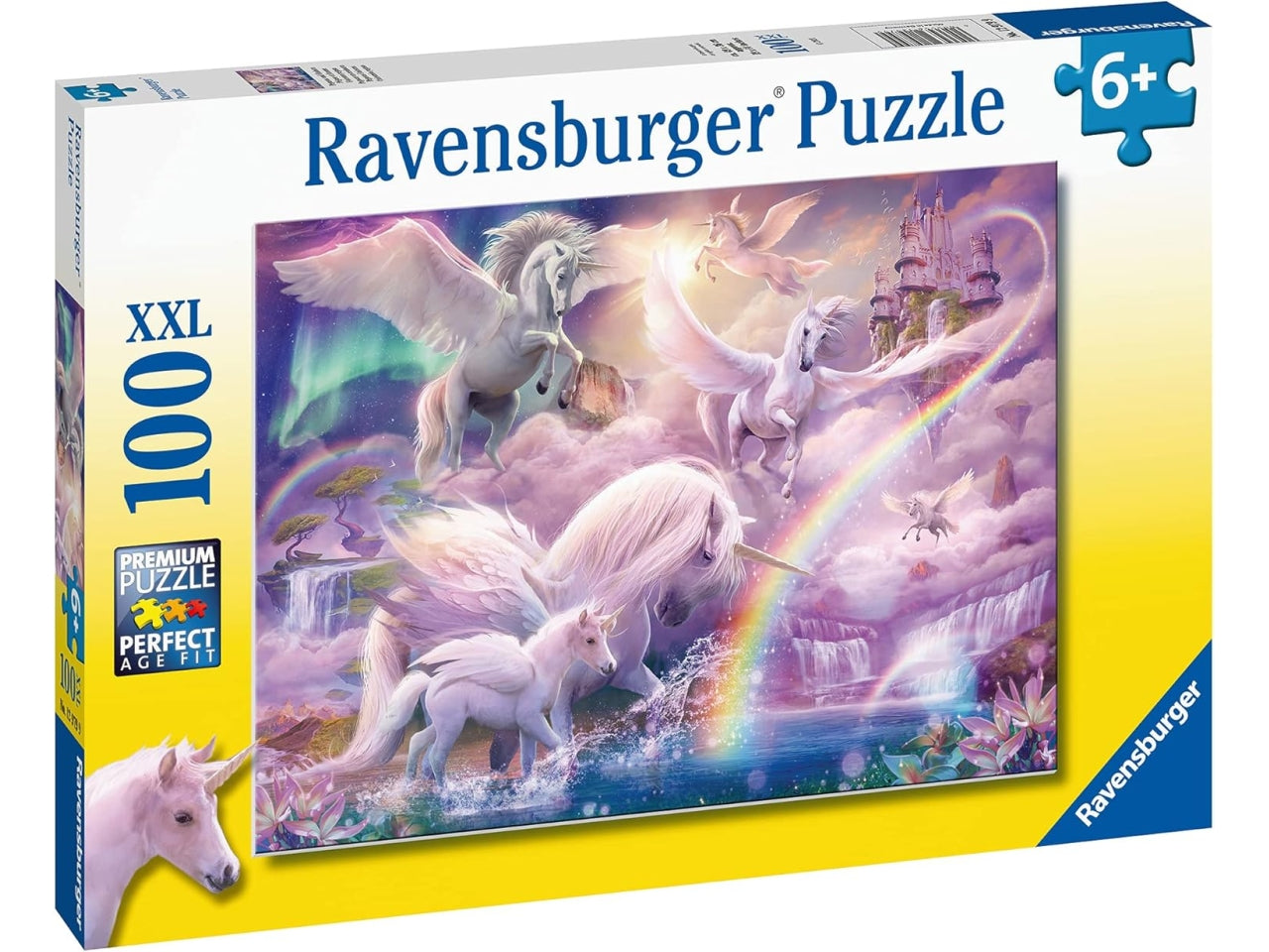 Puzzle Unicorno Pegaso, 100 Pezzi XXL, Puzzle per Bambini, Collezione Fantasy, EtÃ  Raccomandata 6+ - Ravensburger