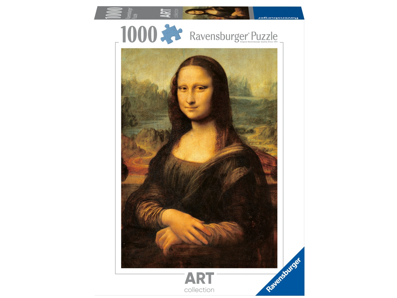 Puzzle 1000 pezzi art collection leonardo la gioconda, Adatto per 14+ anni | Ravesburger
