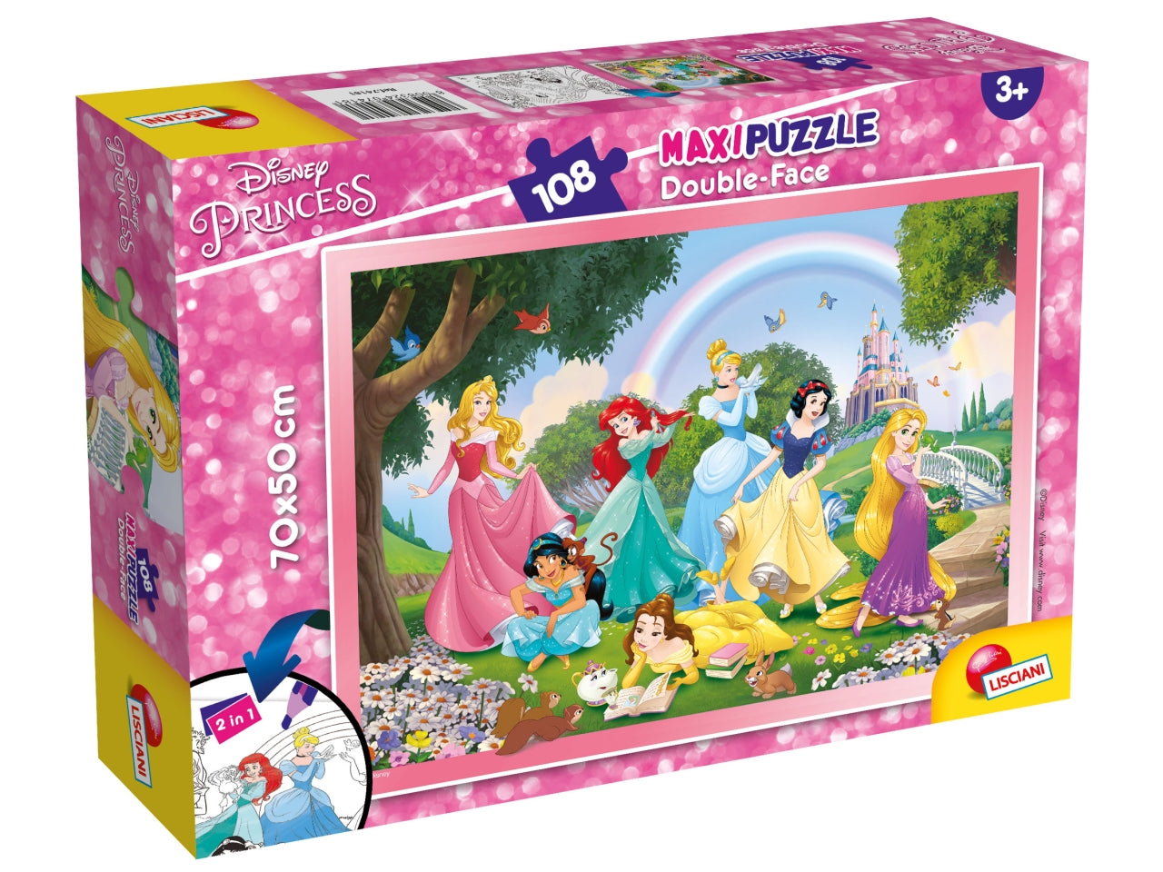 Disney puzzle df maxi floor 108 princess rainbow world