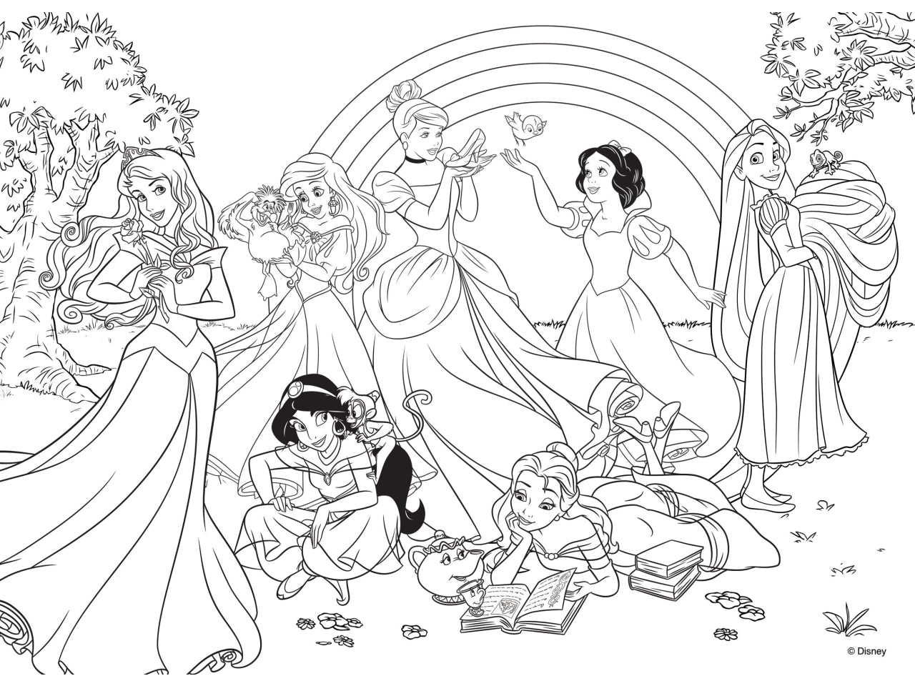 Disney puzzle df maxi floor 24 princess