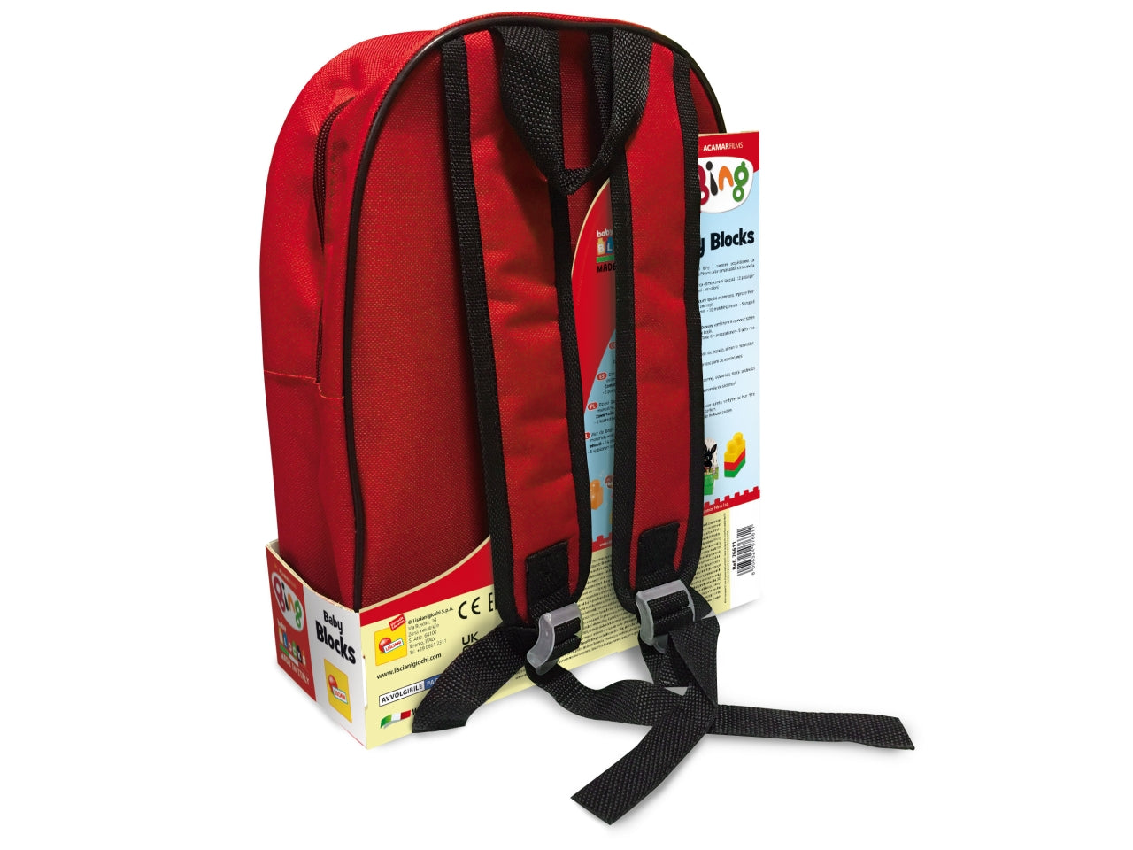 Bing zainetto baby blocks rosso