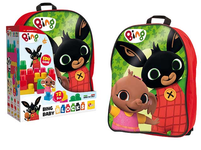 Bing zainetto baby blocks rosso