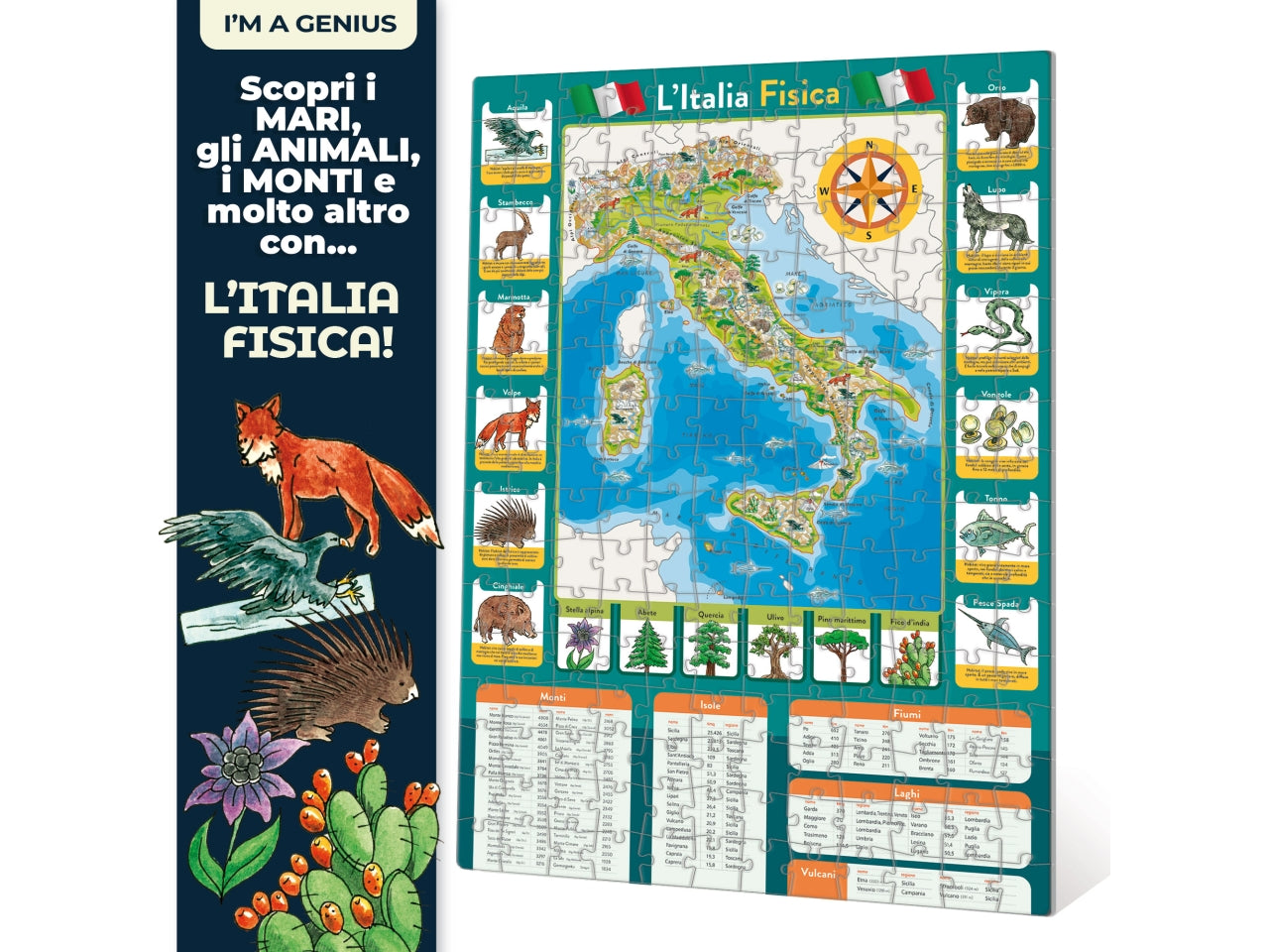 I'm a genius geopuzzle la mia bella italia