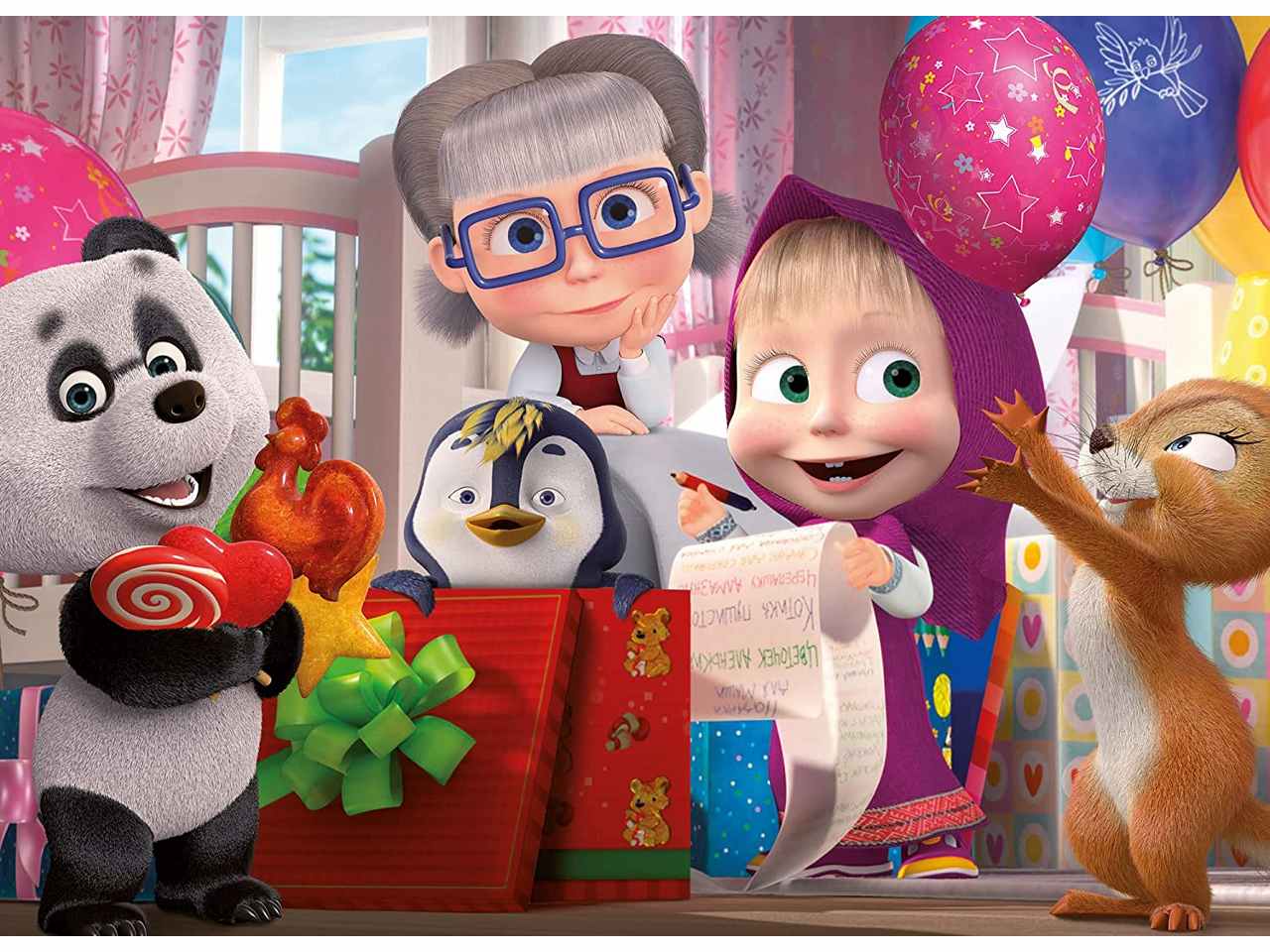 Masha puzzle maxifloor 60 let's have fun!