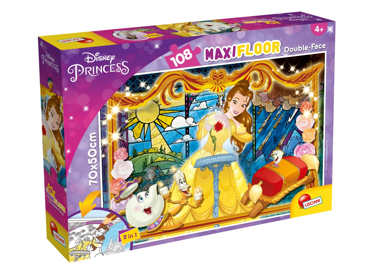 Disney puzzle df maxi floor 108 bella e la bestia