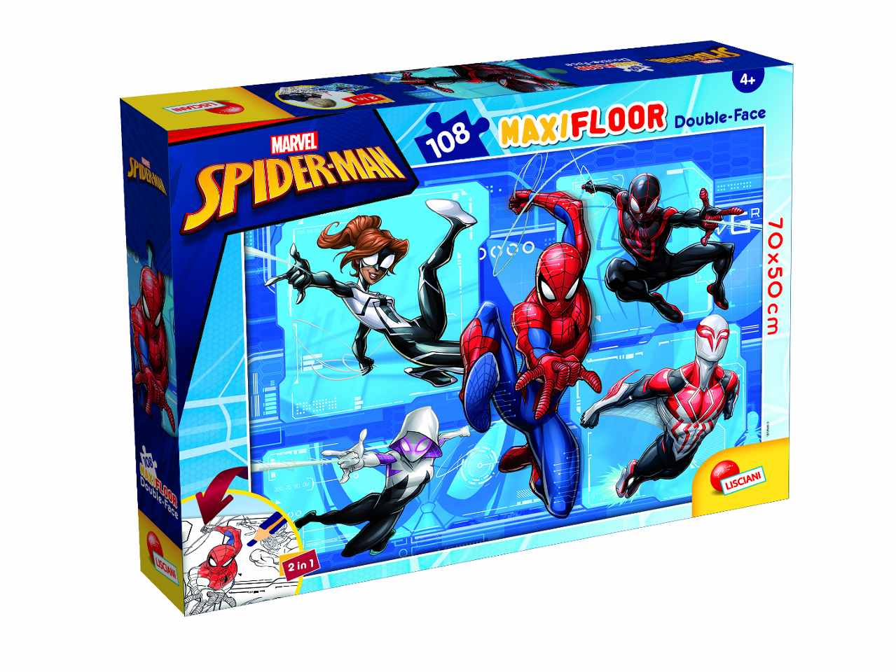 Marvel puzzle df maxi floor 108 spider-man