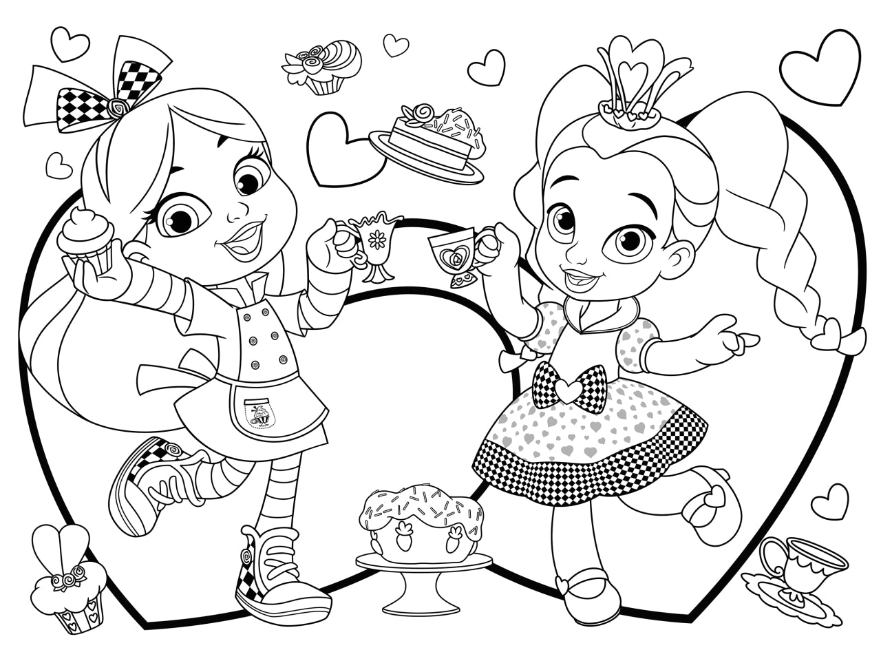 Disney puzzle df maxi floor 24 alice's in wonderland backery