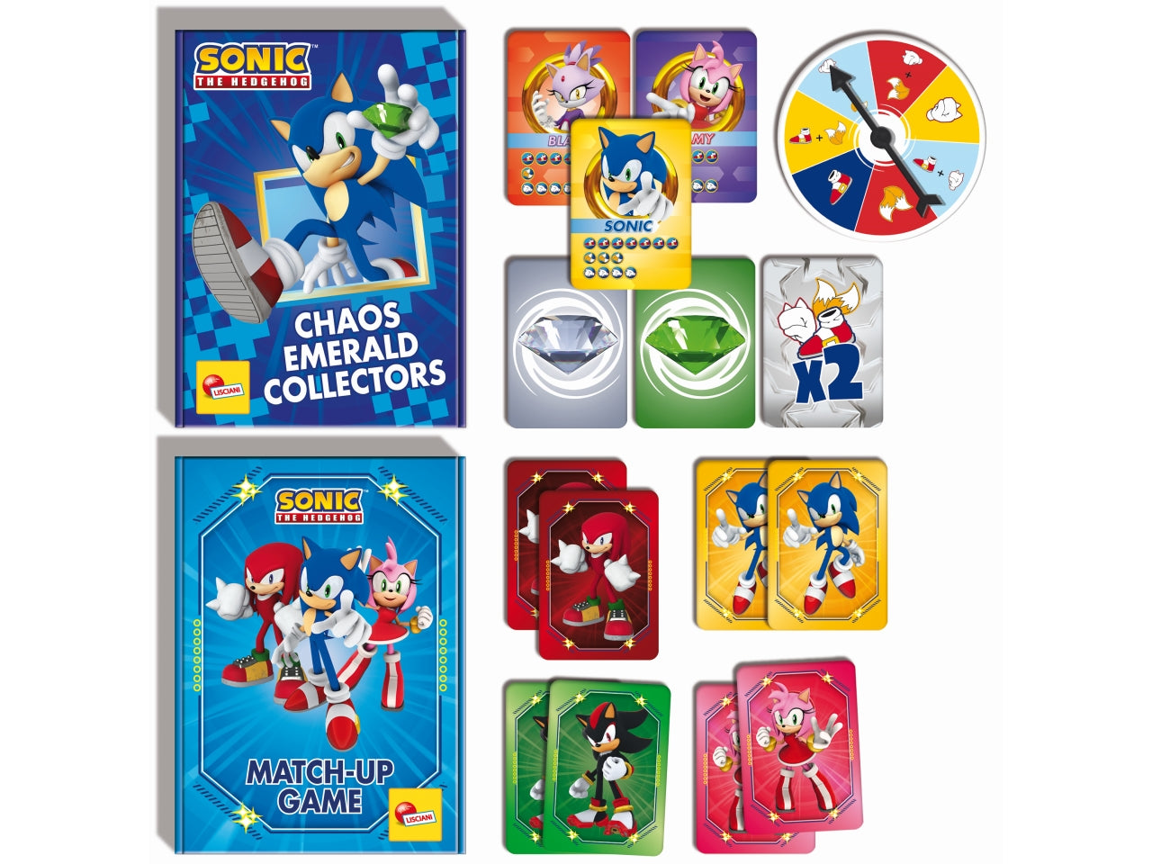 Sonic 2 in 1 card games in a backpack