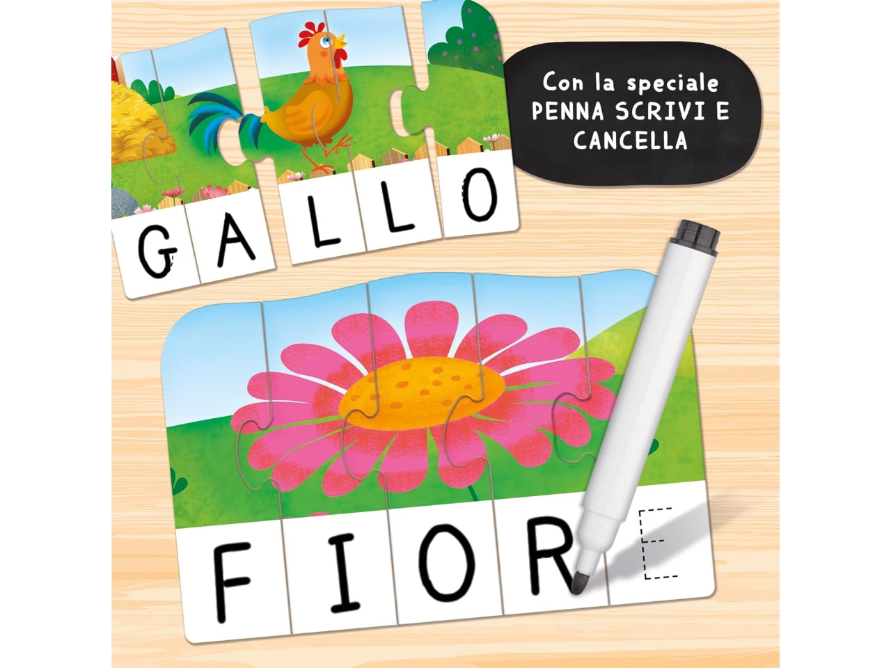 Carotina gli utilissimi le prime parole, gioco educativo per bambini dai 3-6 anni lisciani
