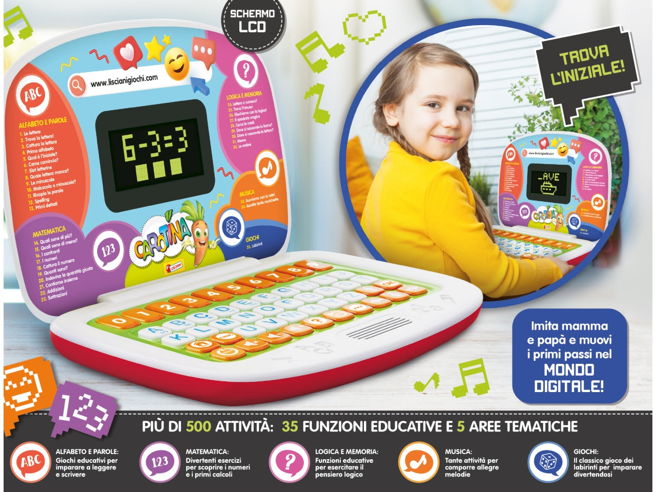 Carotina laptop educativo