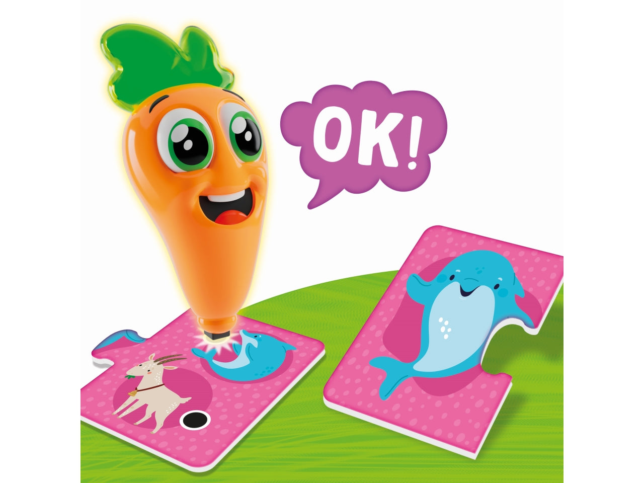 Penna Parlante Educativa Prescolare Carotina Baby Animals - Multicolor, per Bambini da 2 Anni, Lisciani