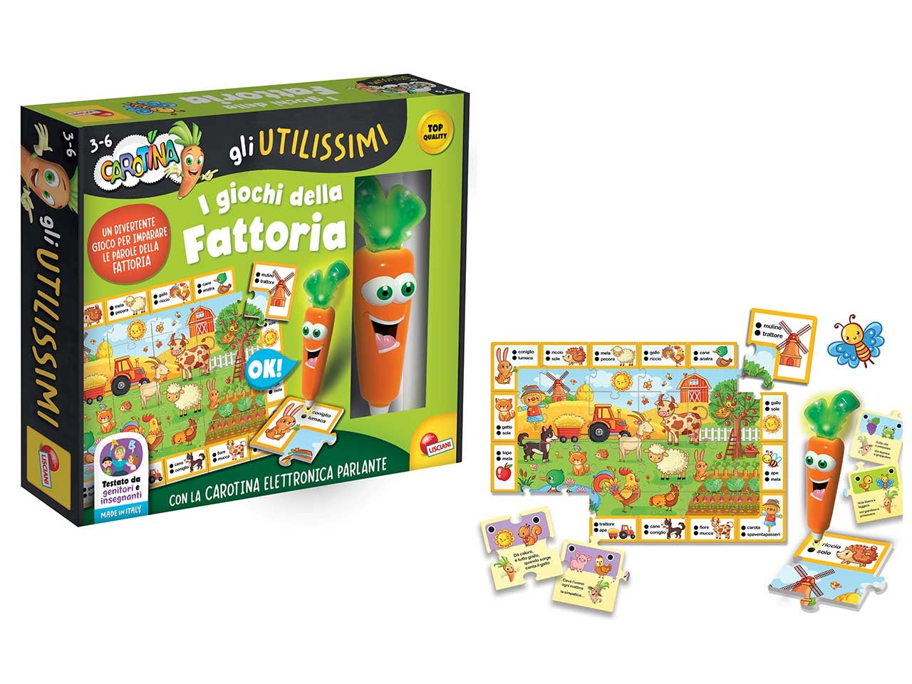 Carotina penna parlante gli utilissimi i giochi della fattoria
