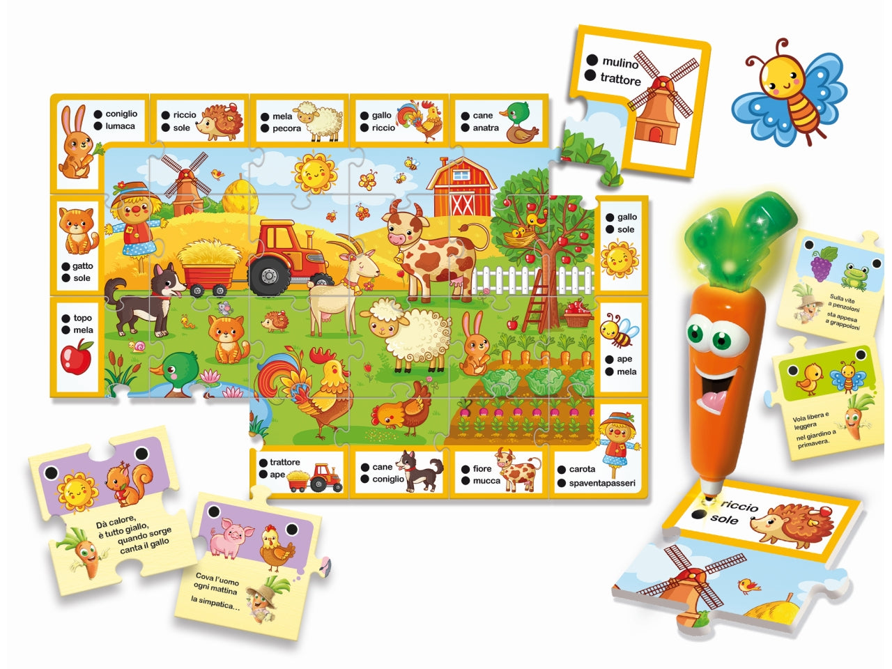 Carotina penna parlante gli utilissimi i giochi della fattoria