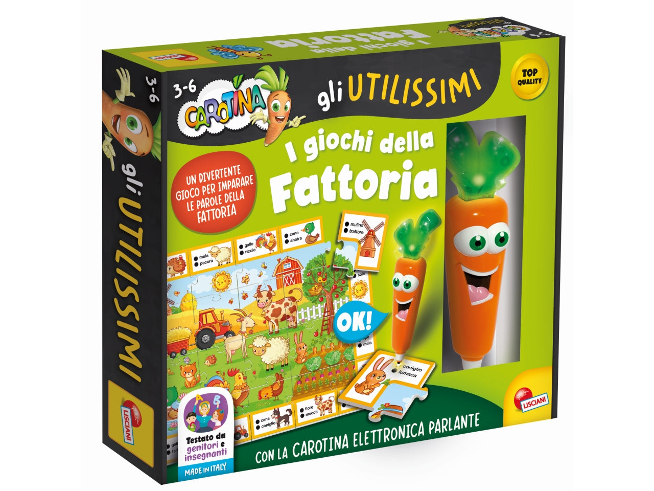 Carotina penna parlante gli utilissimi i giochi della fattoria