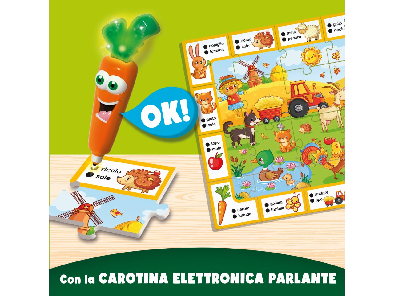 Carotina penna parlante gli utilissimi i giochi della fattoria