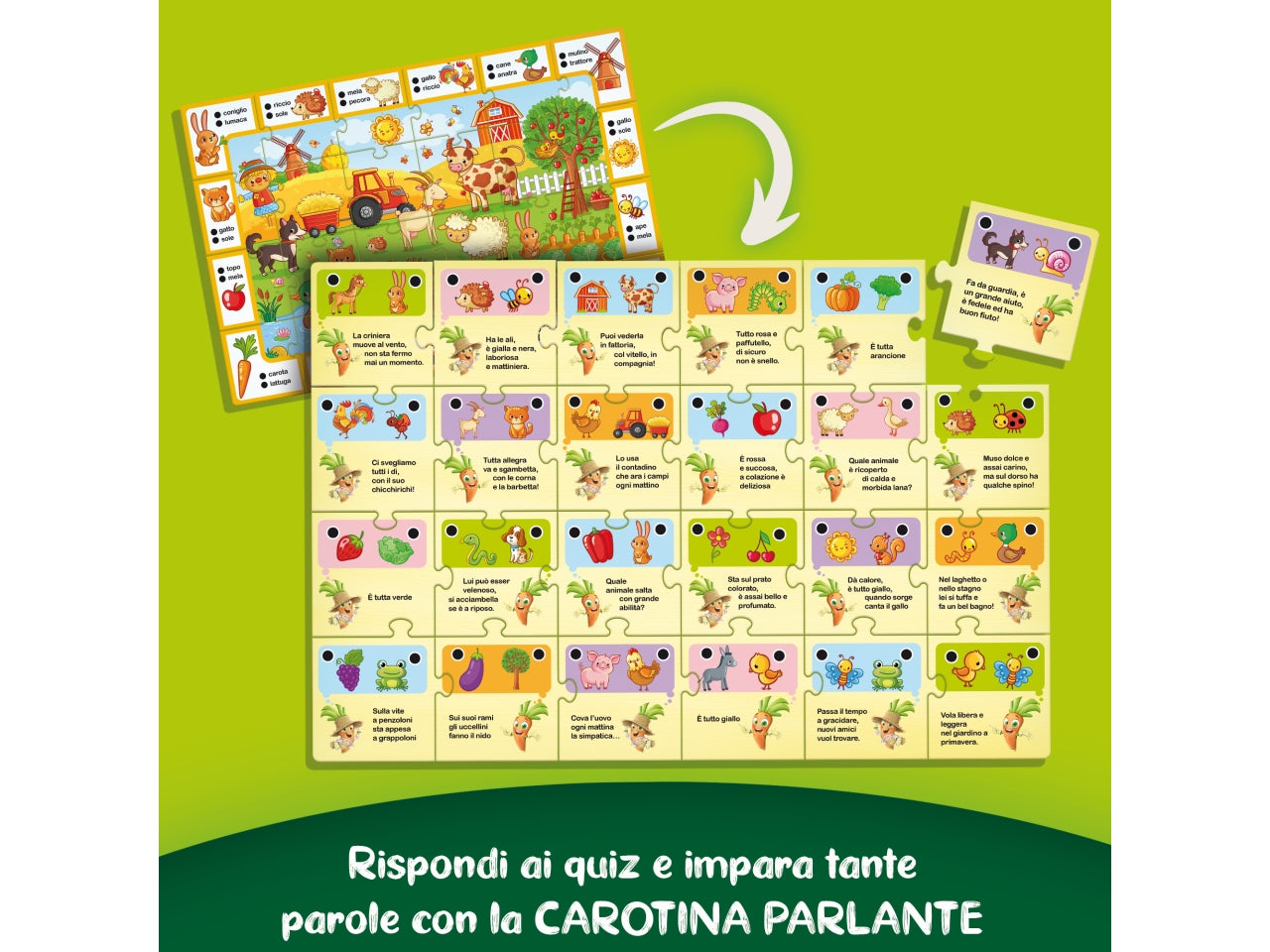 Carotina penna parlante gli utilissimi i giochi della fattoria