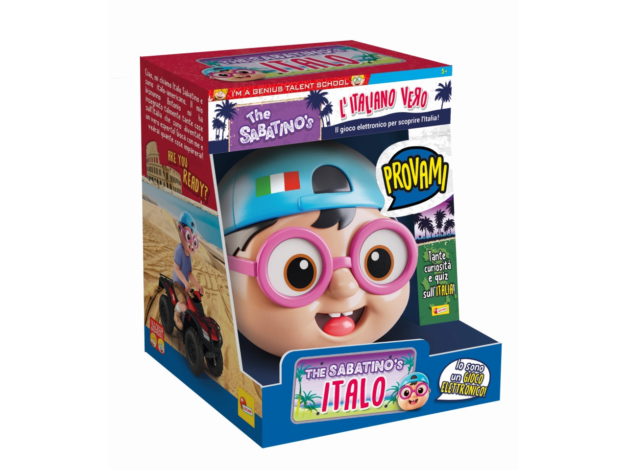 Gioco Educativo I'm a Genius The Sabatino's L'Italiano Vero - Multicolor, per Bambini da 5 Anni, Lisciani