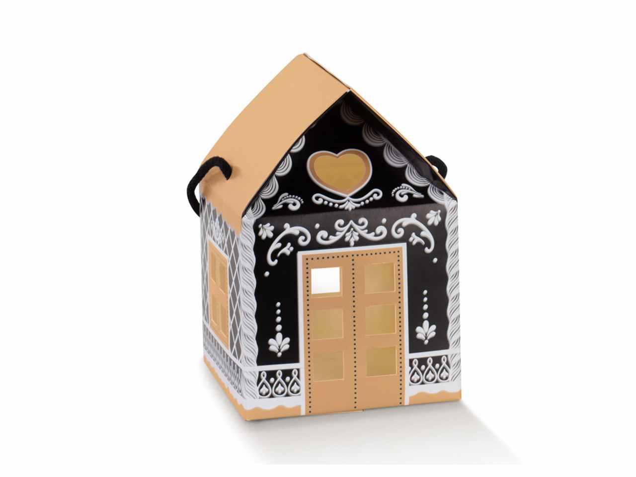 Casetta con cordino 120x120x110 black linea black little houses