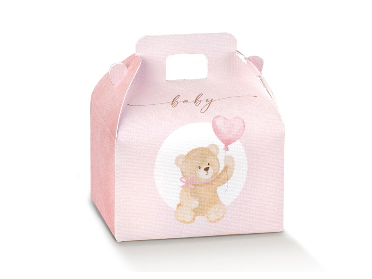 Scatola little bear 7x6x4,3cm rosa