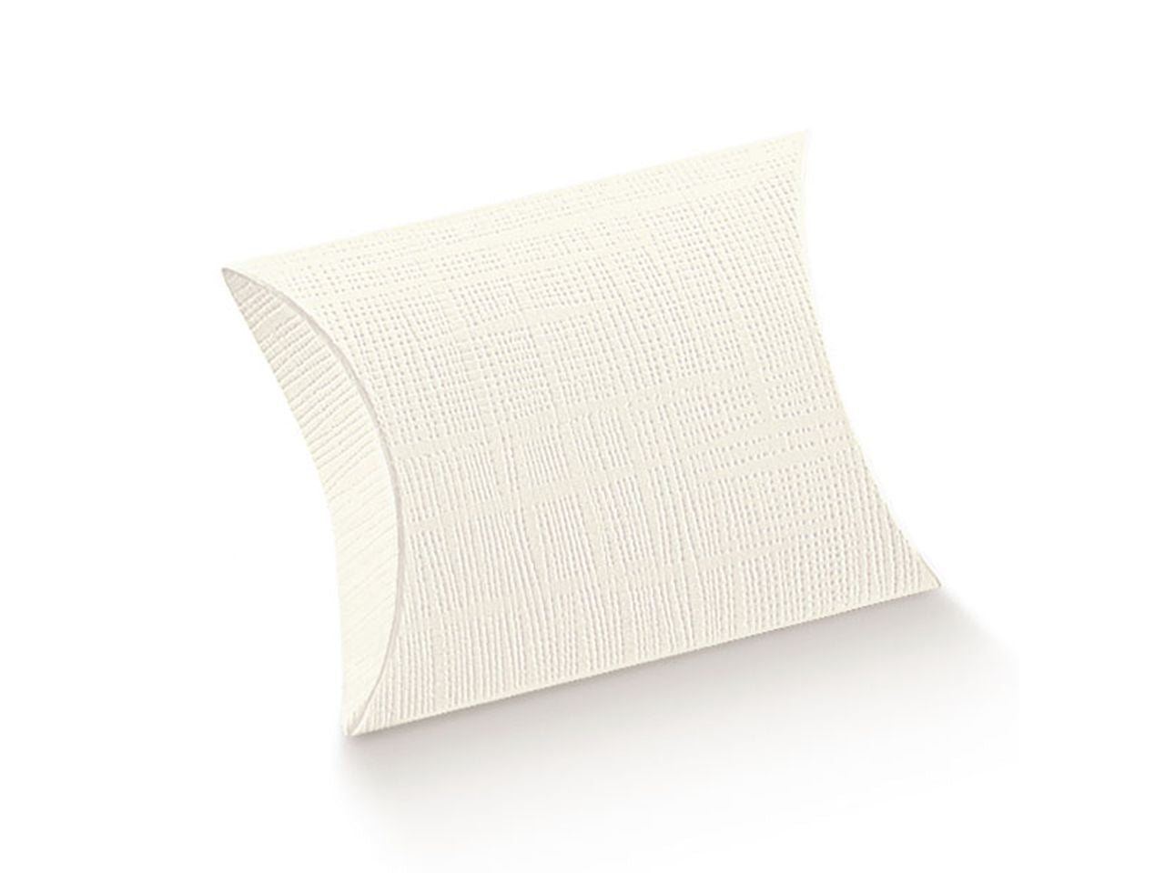Scatola linea seta bianca 7x7x2,5cm