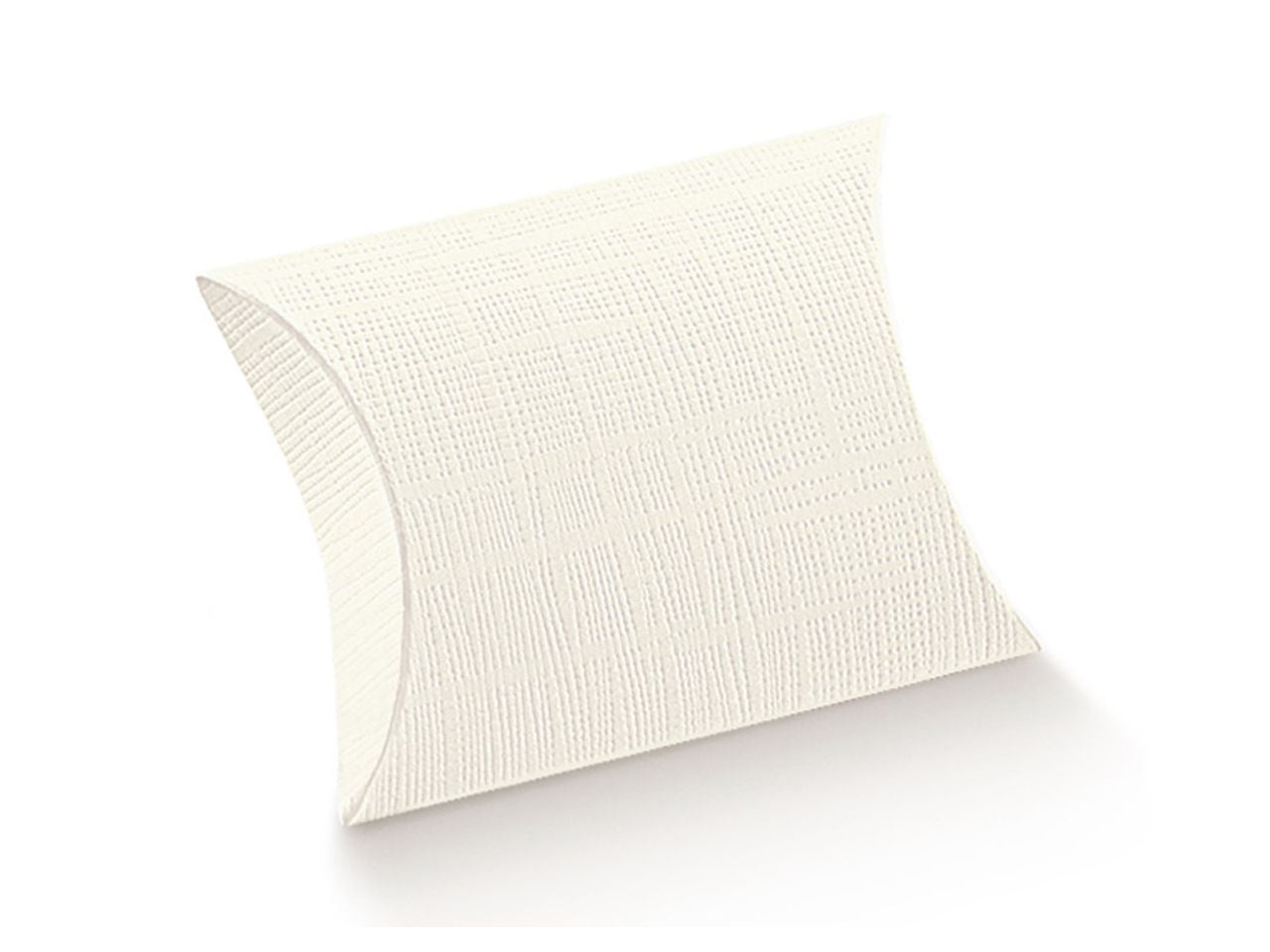 Scatola busta linea seta bianca 10x10x3,5cm