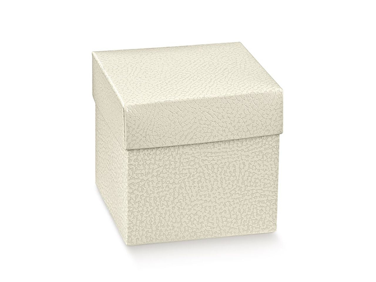 Linea pelle bianca scatola per confezionamento 34,5x34,5x6cm
