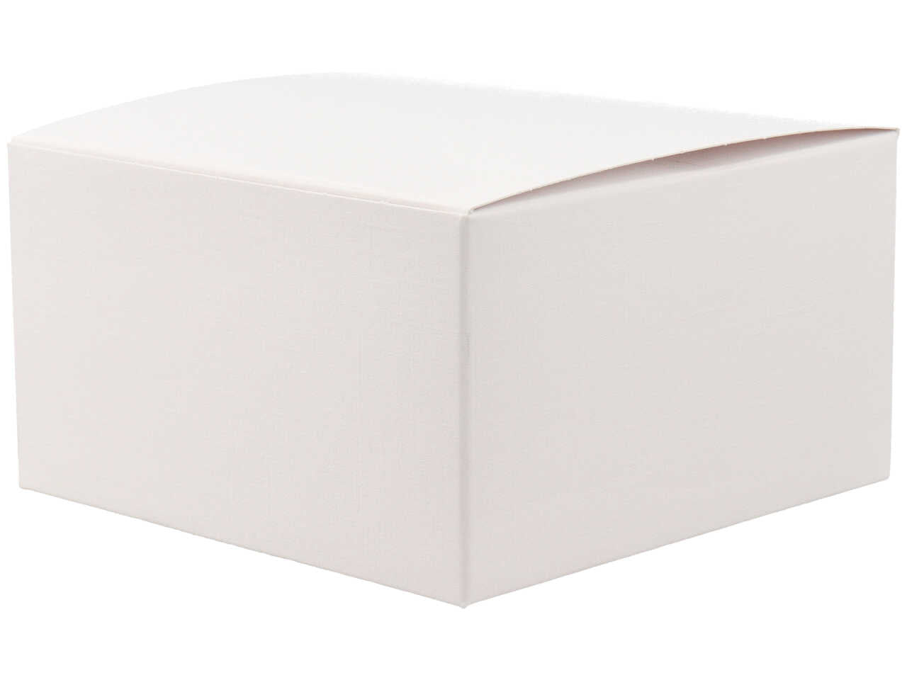 Scatola linea fibra bianca pieghevole misura 14x14x8cm