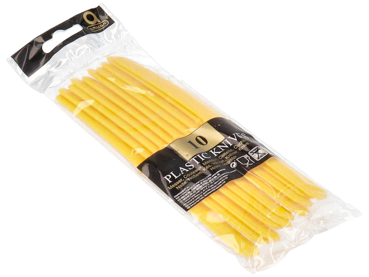 Coltello giallo 10 pezzi $