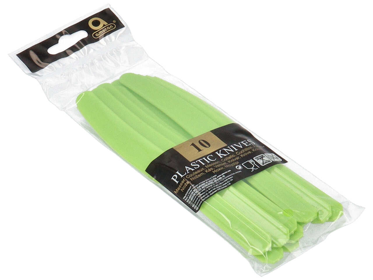 Coltello verde 10 pezzi $