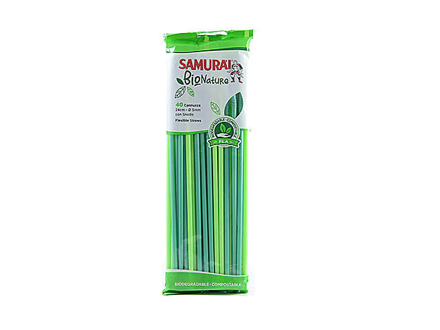 Cannucce biodegradabili 40 pezzi 3566sm
